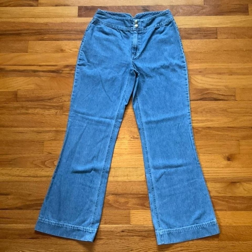 Vintage 90s Mid Rise Mom Jeans Size 4 Bootcut Tweecore Preppy 2000s Y2k Cotton